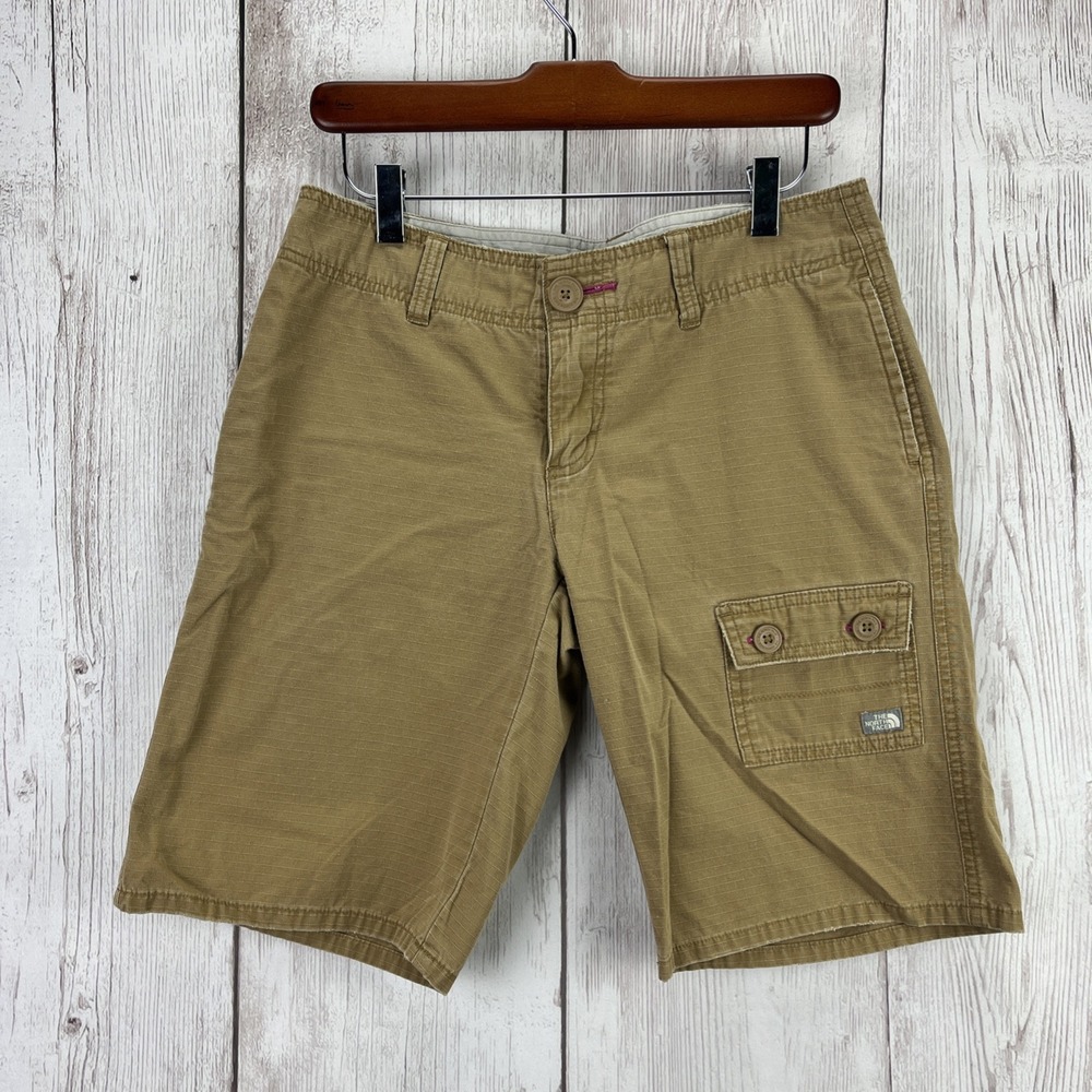 The North Face Women's A5 Series Shorts 6 Long Brown Cotton Excellent